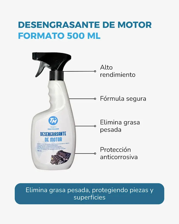 Desengrasante de motor 500 ml pack 5 unidades