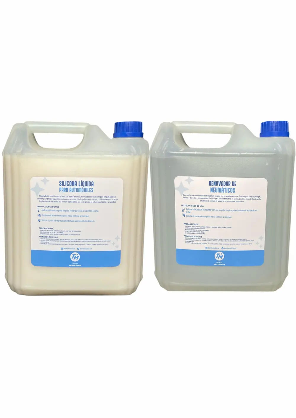Pack Silicona Líquida y Renovador de Neumáticos 5L