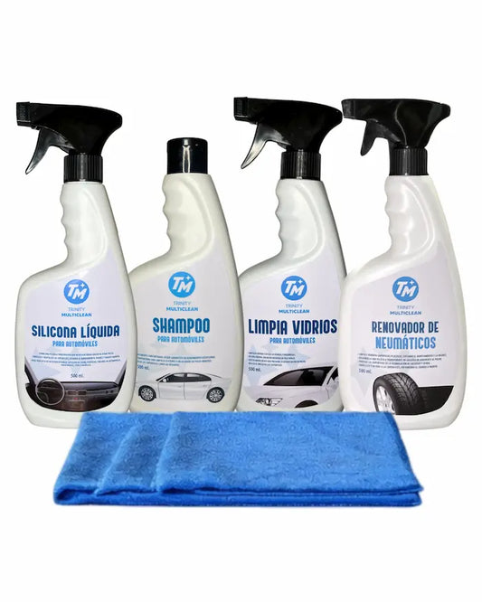 Pack de limpieza automotriz Trinity Multiclean