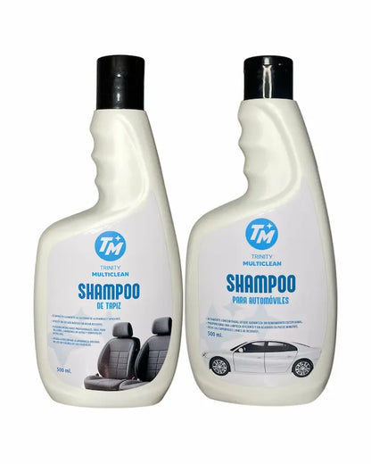 Pack Shampoo de autos con Shampoo de tapiz 500 ml