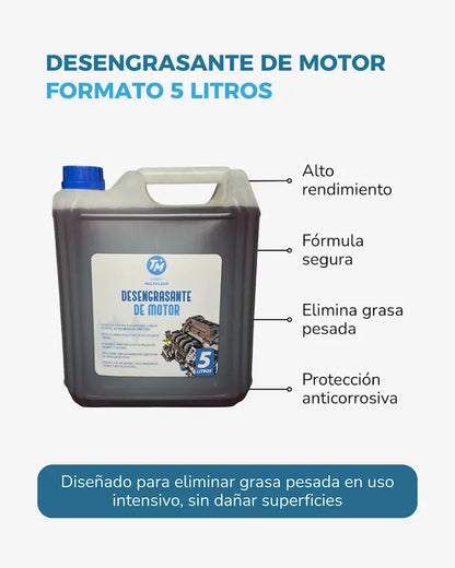 Desengrasante de motor 5 litros