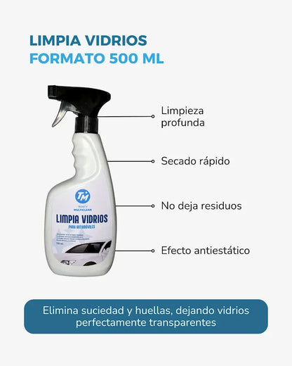 Limpia vidrios 500 ml pack 5 unidades