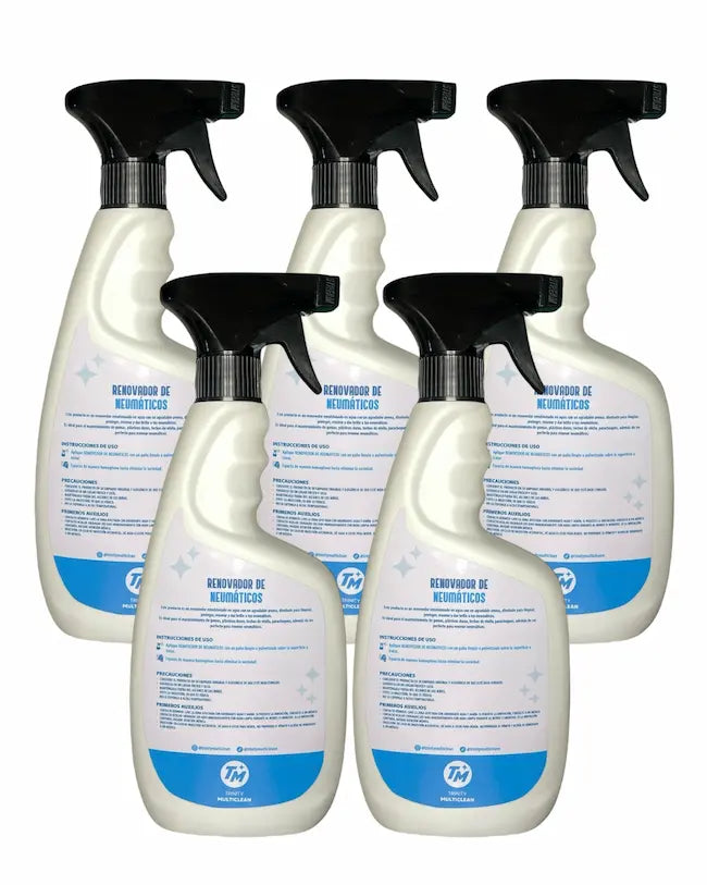 Renovador de neumáticos 500 ml pack 5 unidades