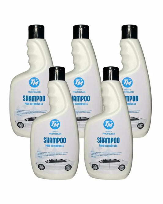 Shampoo para autos 500 ml pack 5 unidades