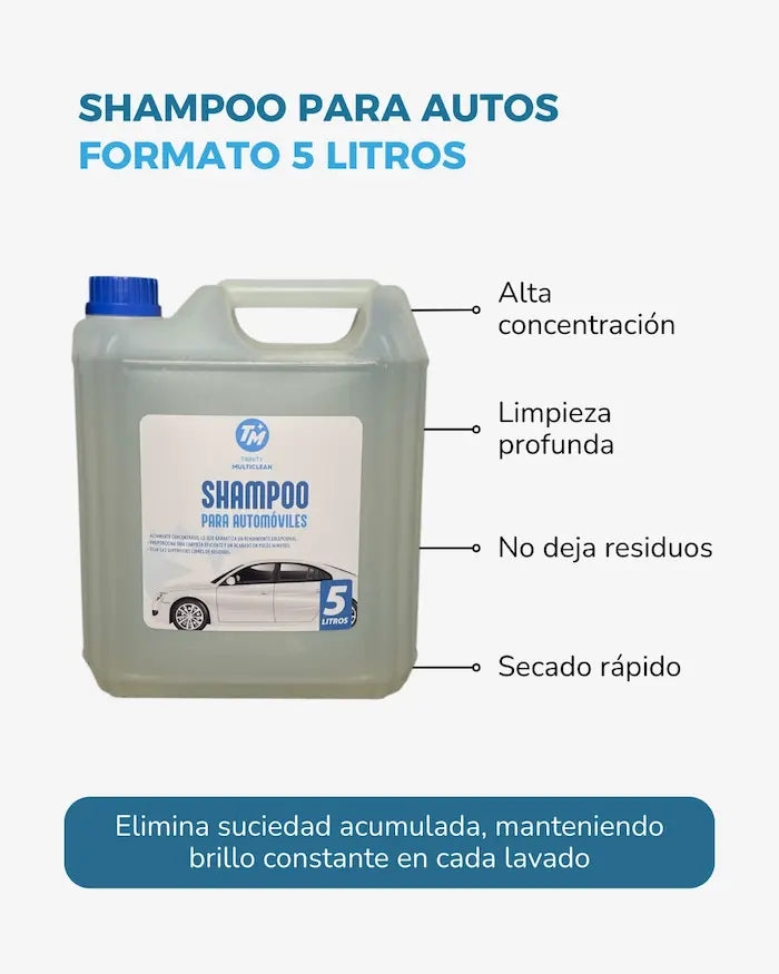 Shampoo para autos 5 litros